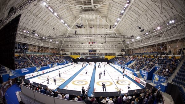 Action at the 2019 Players' Championship at Ryerson's Mattamy Athletic Centre in Toronto.